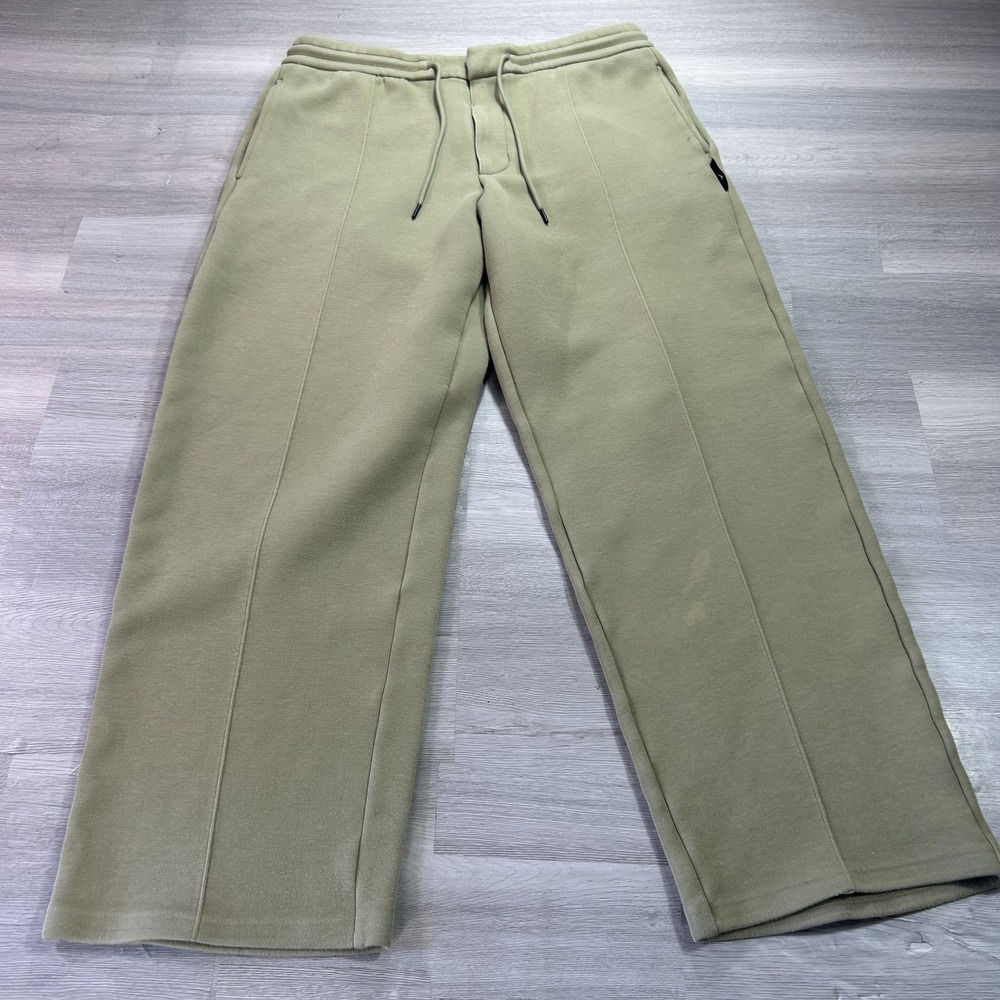 Nike Sweatpants Mens Large Green Fleece Wide Elastic Waist Pockets FZ7583-276